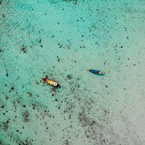 Preview wallpaper boats, water, aerial view