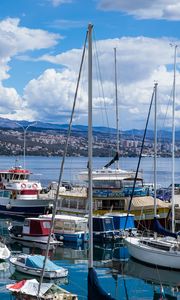 Preview wallpaper boats, yachts, bay, sea