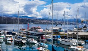 Preview wallpaper boats, yachts, bay, sea