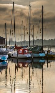 Preview wallpaper boats, yachts, bay, water