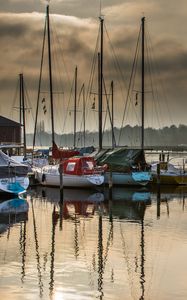 Preview wallpaper boats, yachts, bay, water