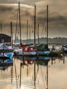 Preview wallpaper boats, yachts, bay, water