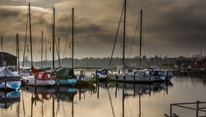 Preview wallpaper boats, yachts, bay, water