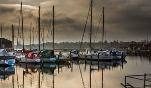 Preview wallpaper boats, yachts, bay, water