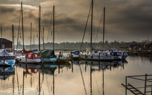 Preview wallpaper boats, yachts, bay, water