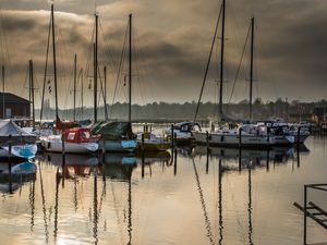 Preview wallpaper boats, yachts, bay, water