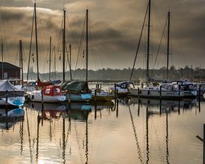 Preview wallpaper boats, yachts, bay, water