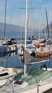Preview wallpaper boats, yachts, masts, bay, sea