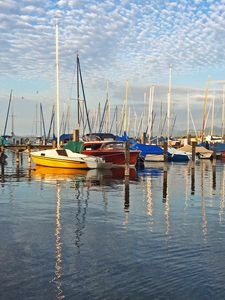 Preview wallpaper boats, yachts, masts, sea, bay