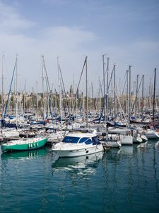 Preview wallpaper boats, yachts, pier, water