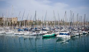 Preview wallpaper boats, yachts, pier, water