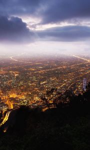 Preview wallpaper bogota, colombia, night, view from the top