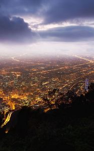 Preview wallpaper bogota, colombia, night, view from the top