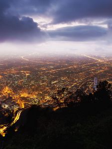 Preview wallpaper bogota, colombia, night, view from the top