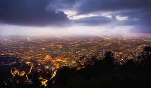 Preview wallpaper bogota, colombia, night, view from the top