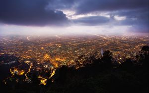 Preview wallpaper bogota, colombia, night, view from the top