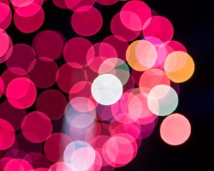 Preview wallpaper bokeh, circles, glow, pink, transparent