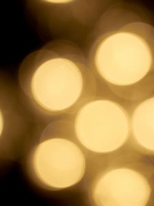 Preview wallpaper bokeh, glare, abstraction, yellow, golden