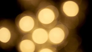 Preview wallpaper bokeh, glare, abstraction, yellow, golden