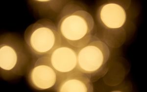 Preview wallpaper bokeh, glare, abstraction, yellow, golden