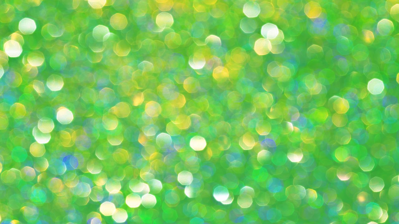 Wallpaper bokeh, glare, glitter, circles, green