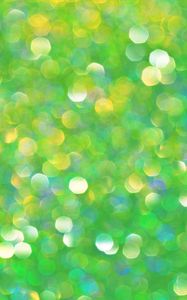 Preview wallpaper bokeh, glare, glitter, circles, green