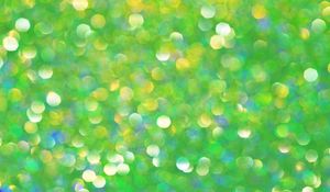 Preview wallpaper bokeh, glare, glitter, circles, green