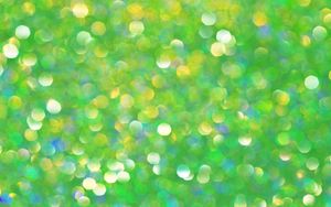 Preview wallpaper bokeh, glare, glitter, circles, green
