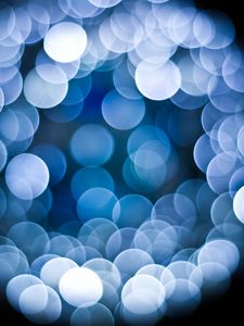 Preview wallpaper bokeh, glow, circles, intersection, transparent, blue