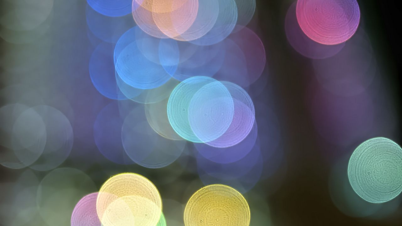 Wallpaper bokeh, lights, background, blur