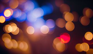 Preview wallpaper bokeh, lights, blur, abstraction