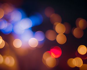 Preview wallpaper bokeh, lights, blur, abstraction