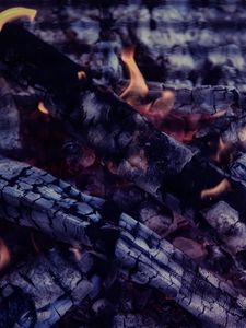 Preview wallpaper bonfire, coals, fire