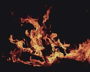 Preview wallpaper bonfire, fire, flame