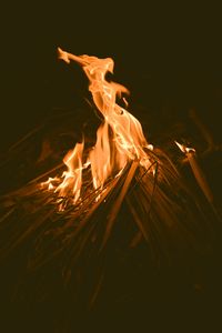 Preview wallpaper bonfire, fire, flame, dark