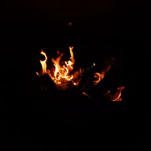 Preview wallpaper bonfire, fire, flame, sparks, dark