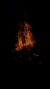 Preview wallpaper bonfire, fire, flame, light, dark