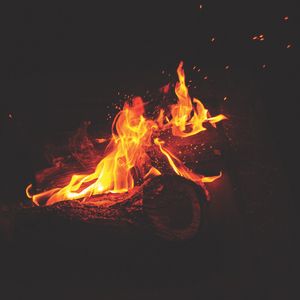 Preview wallpaper bonfire, fire, flames, sparks