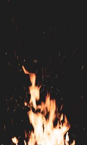 Preview wallpaper bonfire, fire, sparks, flame