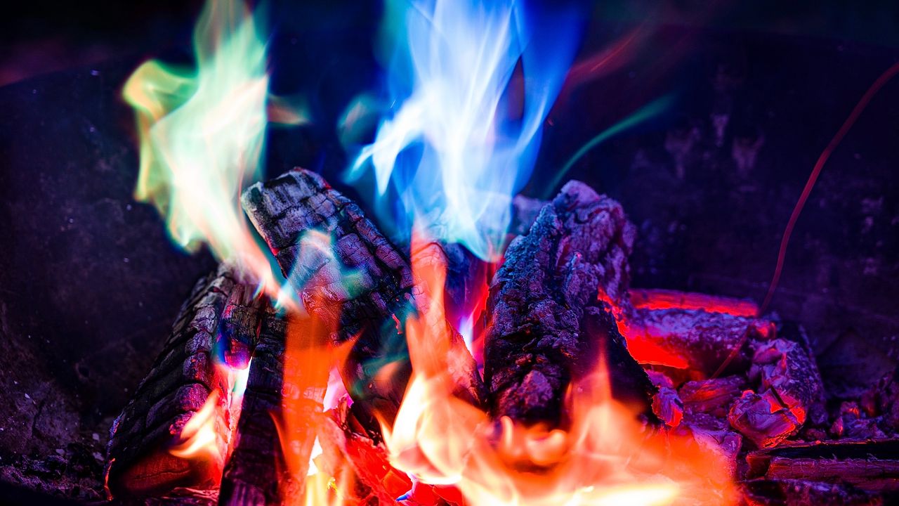 Wallpaper bonfire, flame, fire, night, camping hd, picture, image