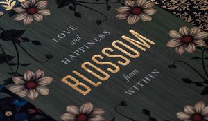 Preview wallpaper book, blossom, inscription, words, text