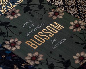 Preview wallpaper book, blossom, inscription, words, text