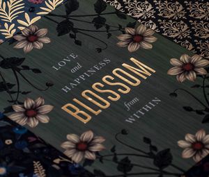 Preview wallpaper book, blossom, inscription, words, text