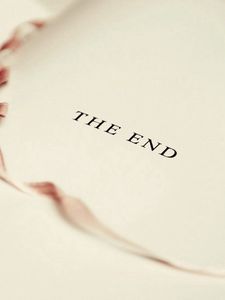 Preview wallpaper book, bookmark, the end, letter