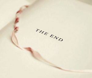 Preview wallpaper book, bookmark, the end, letter