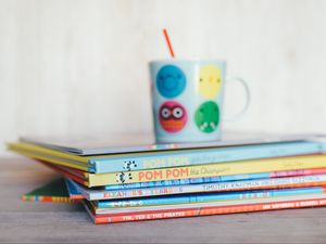 Preview wallpaper book, cup, drink, drinking straw