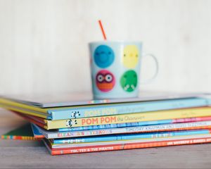 Preview wallpaper book, cup, drink, drinking straw