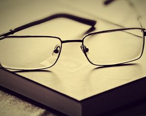 Preview wallpaper book, glasses, lenses, frames