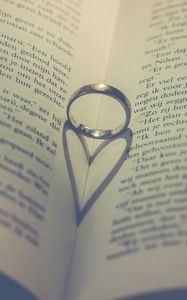 Preview wallpaper book, ring, heart, love
