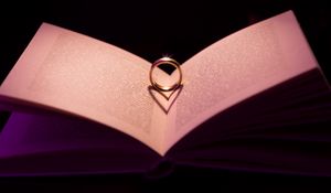 Preview wallpaper book, ring, love, romance